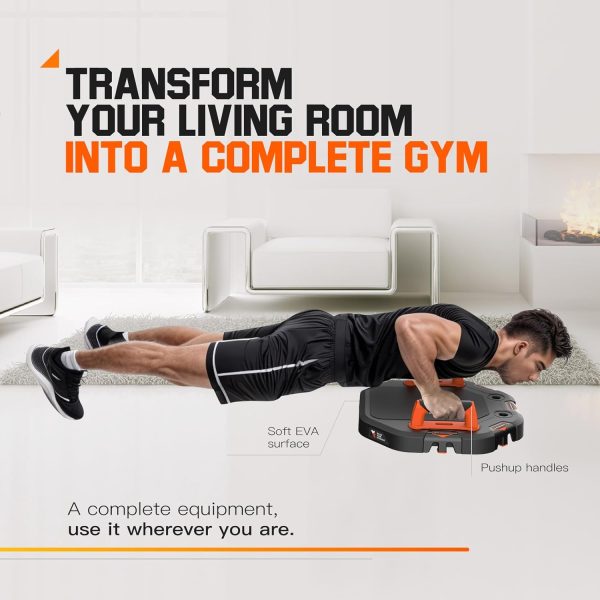Push Up Board, Workout Equipment Home Gym,Exercise Equipment,Pushup Stands Strength Training,Portable Multi Function Foldable 20 in 1 Pull Up Bar Fitness - Image 2