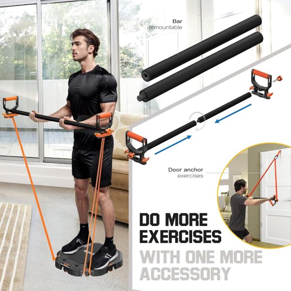 Push Up Board, Workout Equipment Home Gym,Exercise Equipment,Pushup Stands Strength Training,Portable Multi Function Foldable 20 in 1 Pull Up Bar Fitness - Image 5