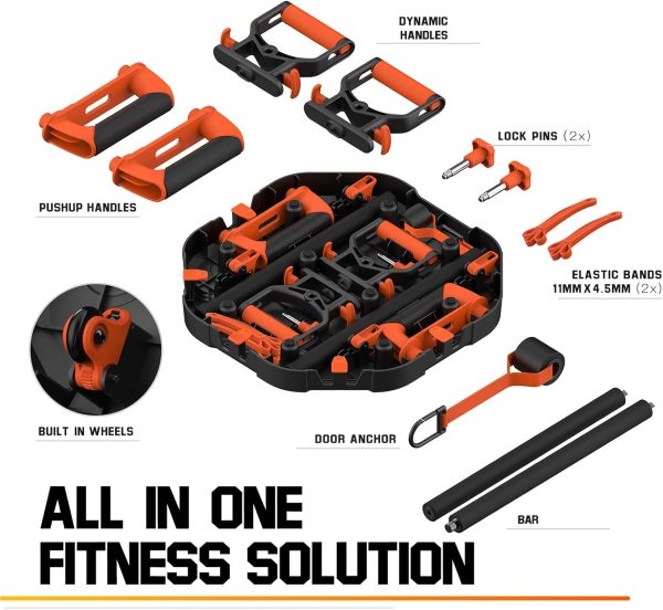 Push Up Board, Workout Equipment Home Gym,Exercise Equipment,Pushup Stands Strength Training,Portable Multi Function Foldable 20 in 1 Pull Up Bar Fitness - Image 8