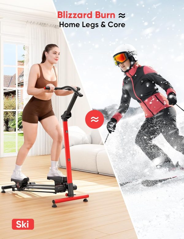 YOLEO Steppers for Exercise at Home, Adjustable Stair Stepper with 3 Workout Modes,Folding Cardio Stair Master with Ski Simulation Mode & Oversized Pedal,90% Pre-Assembled Stair Climber with Handlebar - Image 6